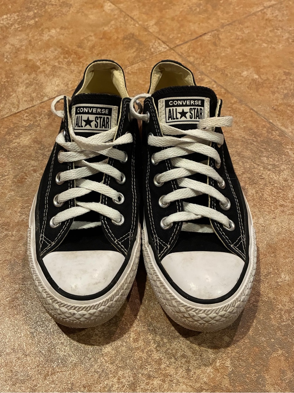 Converse Black and White Low Top Sneakers